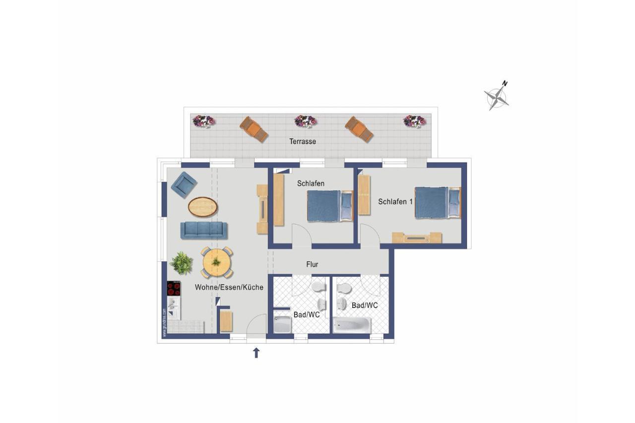 Haus Seven Seas - Wohnung Indik Heringsdorf  Bagian luar foto